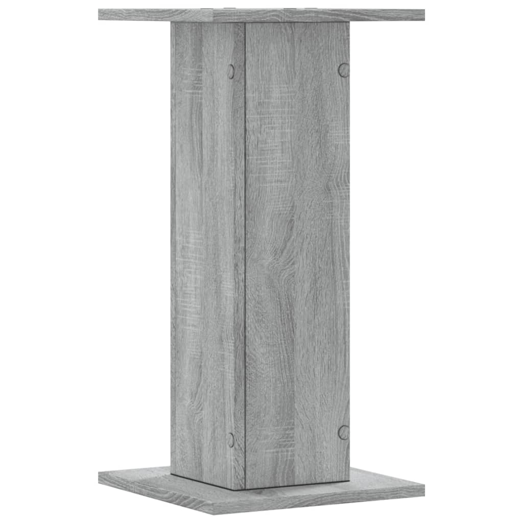 vidaXL Soportes de plantas 2 uds madera gris Sonoma 30x30x60 cm