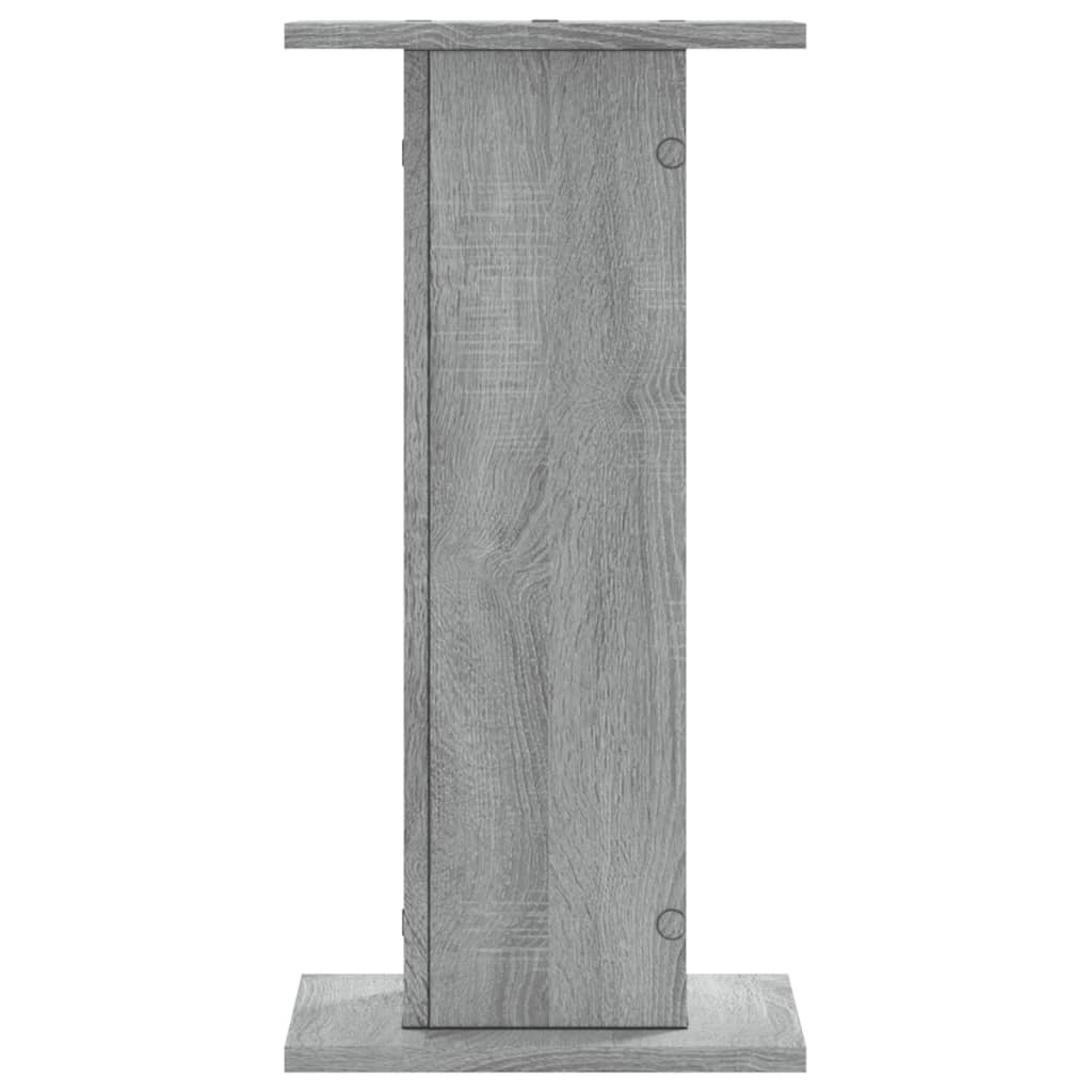 vidaXL Soportes de plantas 2 uds madera gris Sonoma 30x30x60 cm