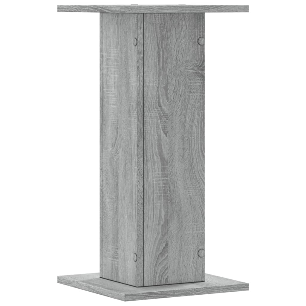 vidaXL Soportes de plantas 2 uds madera gris Sonoma 30x30x60 cm