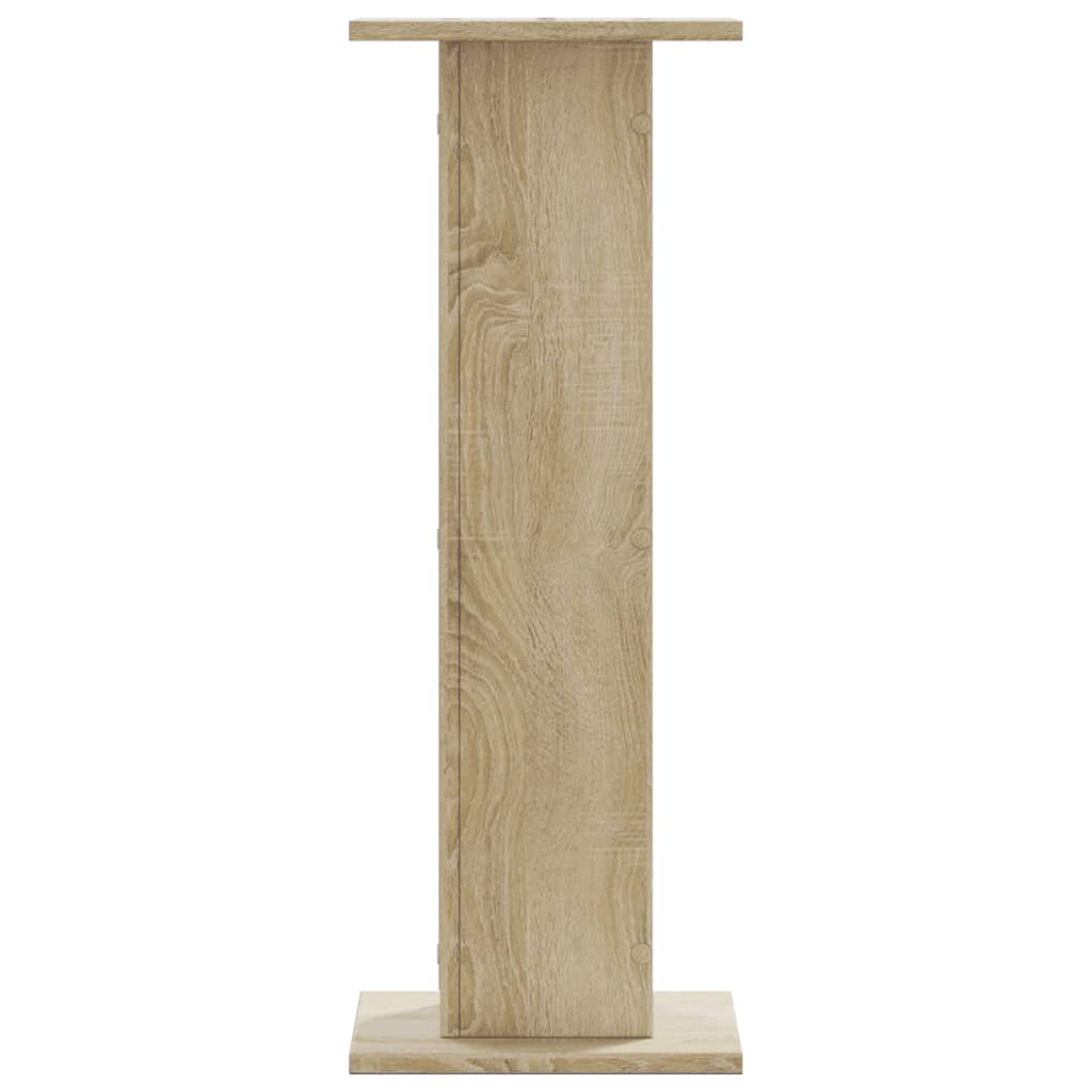 vidaXL Soportes para plantas 2 uds madera roble Sonoma 30x30x80 cm