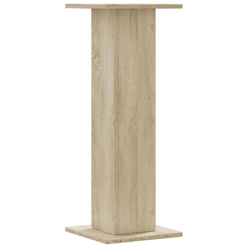 vidaXL Soportes para plantas 2 uds madera roble Sonoma 30x30x80 cm