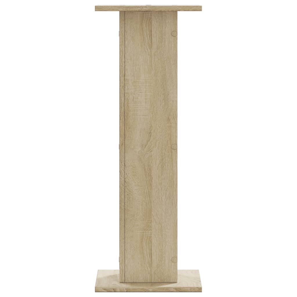 vidaXL Soportes para plantas 2 uds madera roble Sonoma 30x30x80 cm