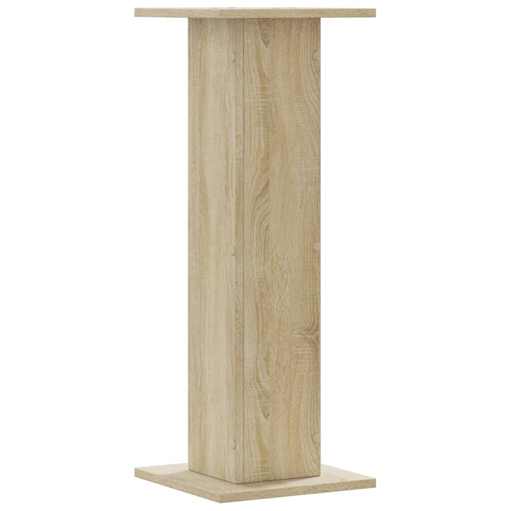 vidaXL Soportes para plantas 2 uds madera roble Sonoma 30x30x80 cm