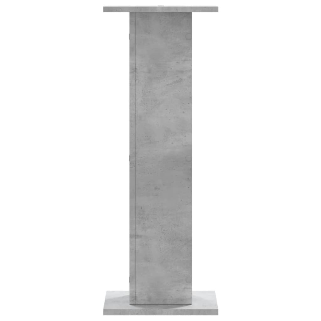 vidaXL Soportes para plantas 2 uds madera gris hormigón 30x30x80 cm