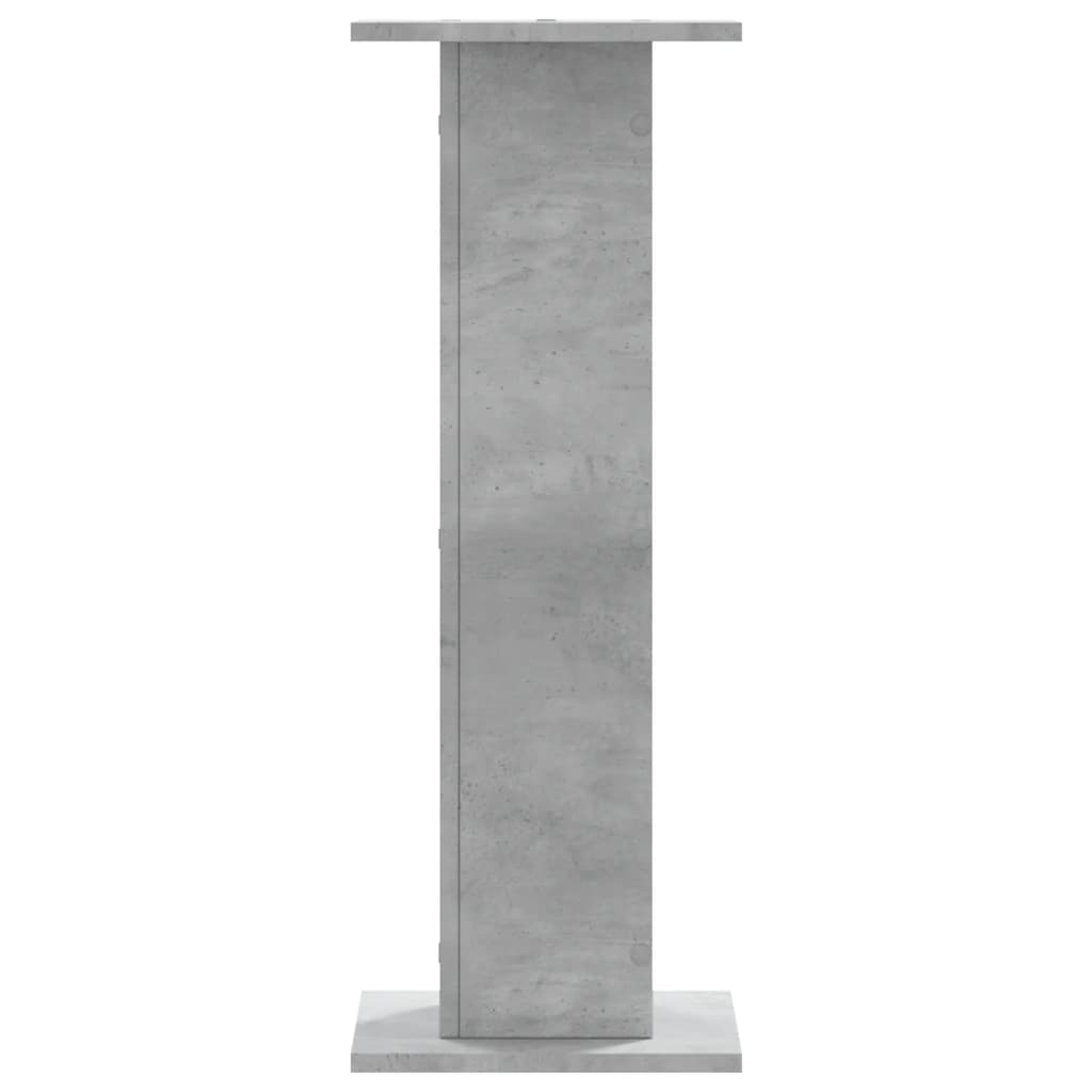 vidaXL Soportes para plantas 2 uds madera gris hormigón 30x30x80 cm