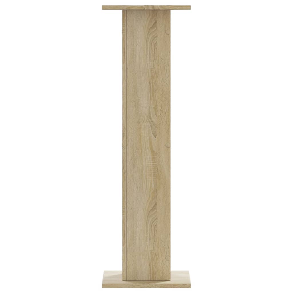 vidaXL Soportes para plantas 2 uds madera roble Sonoma 30x30x95 cm