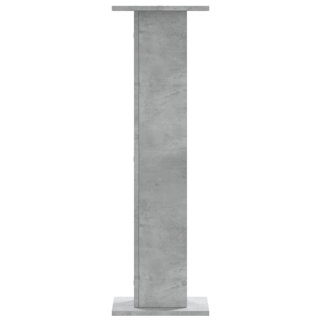 vidaXL Soportes para plantas 2 uds madera gris hormigón 30x30x95 cm