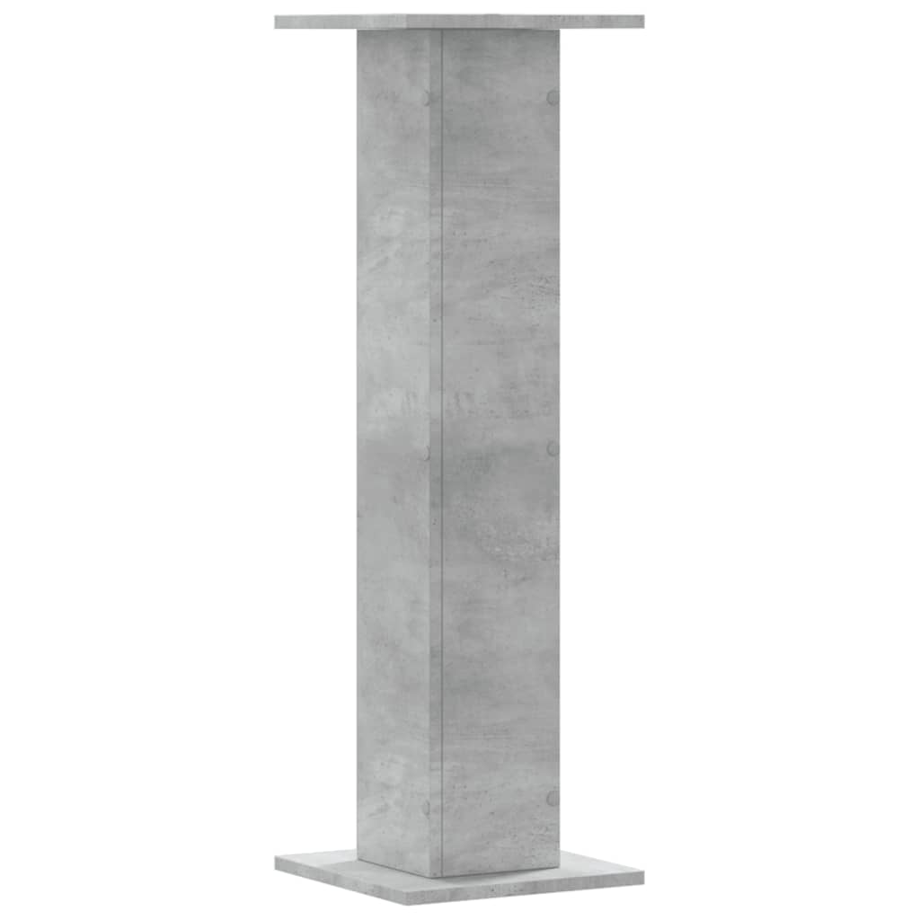 vidaXL Soportes para plantas 2 uds madera gris hormigón 30x30x95 cm