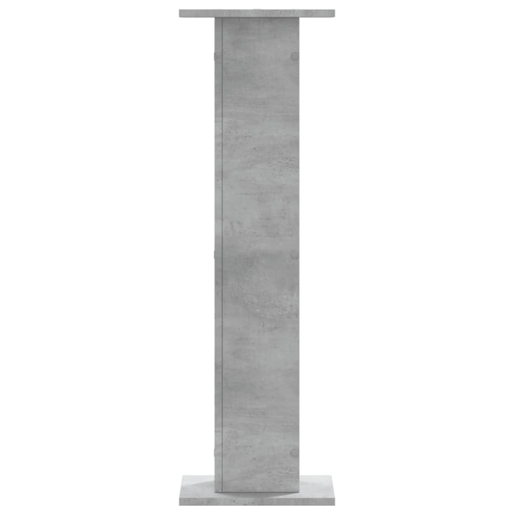 vidaXL Soportes para plantas 2 uds madera gris hormigón 30x30x95 cm