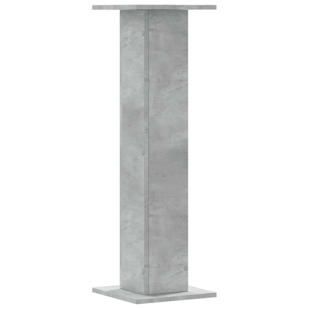 vidaXL Soportes para plantas 2 uds madera gris hormigón 30x30x95 cm