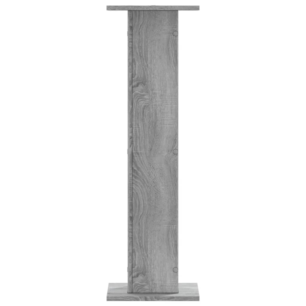 vidaXL Soportes para plantas 2 uds madera gris Sonoma 30x30x95 cm