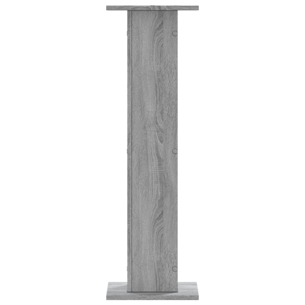 vidaXL Soportes para plantas 2 uds madera gris Sonoma 30x30x95 cm