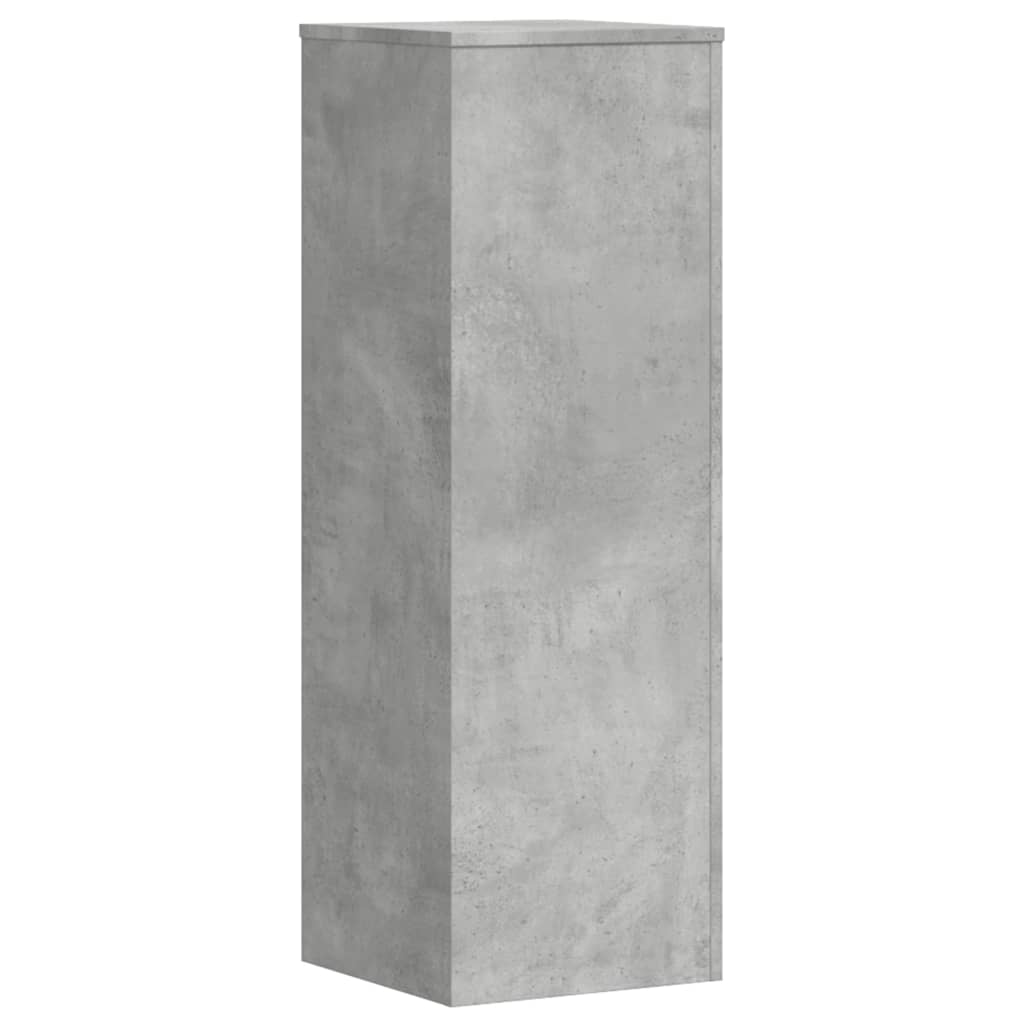 vidaXL Soportes para plantas 2 uds madera gris hormigón 33x33x100 cm