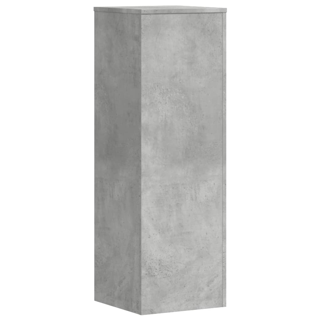 vidaXL Soportes para plantas 2 uds madera gris hormigón 33x33x100 cm