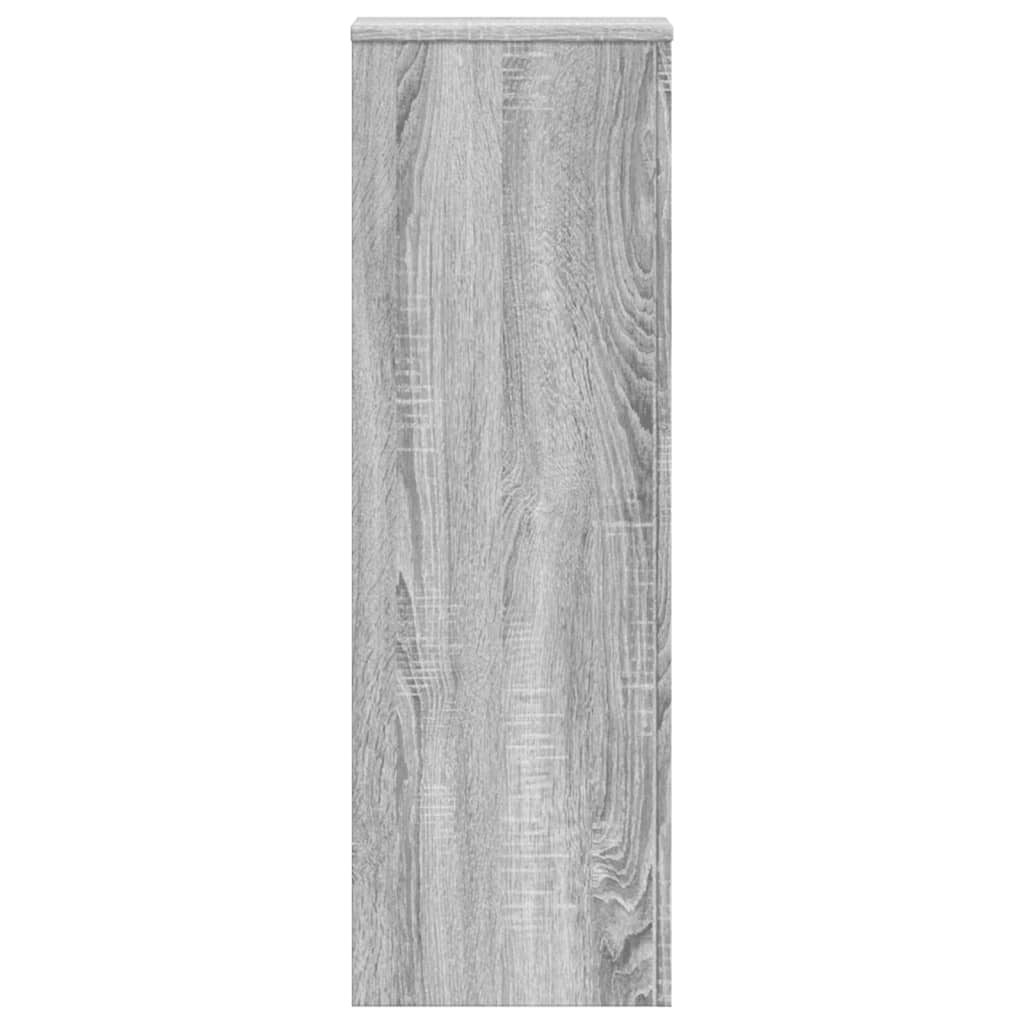 vidaXL Soportes para plantas 2 uds madera gris Sonoma 33x33x100 cm