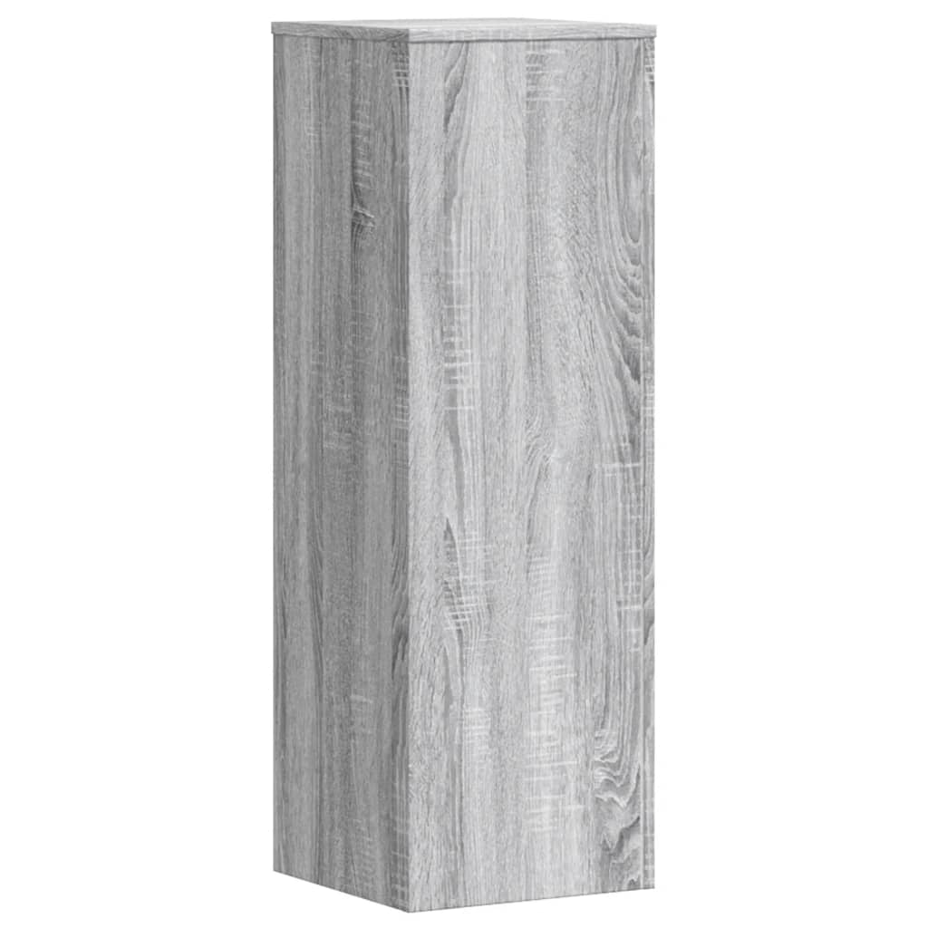 vidaXL Soportes para plantas 2 uds madera gris Sonoma 33x33x100 cm