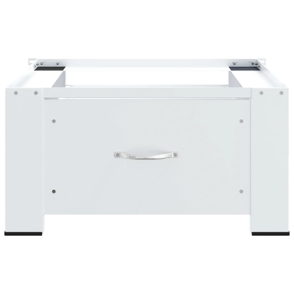 vidaXL Soporte pedestal para lavadora con cajón blanco