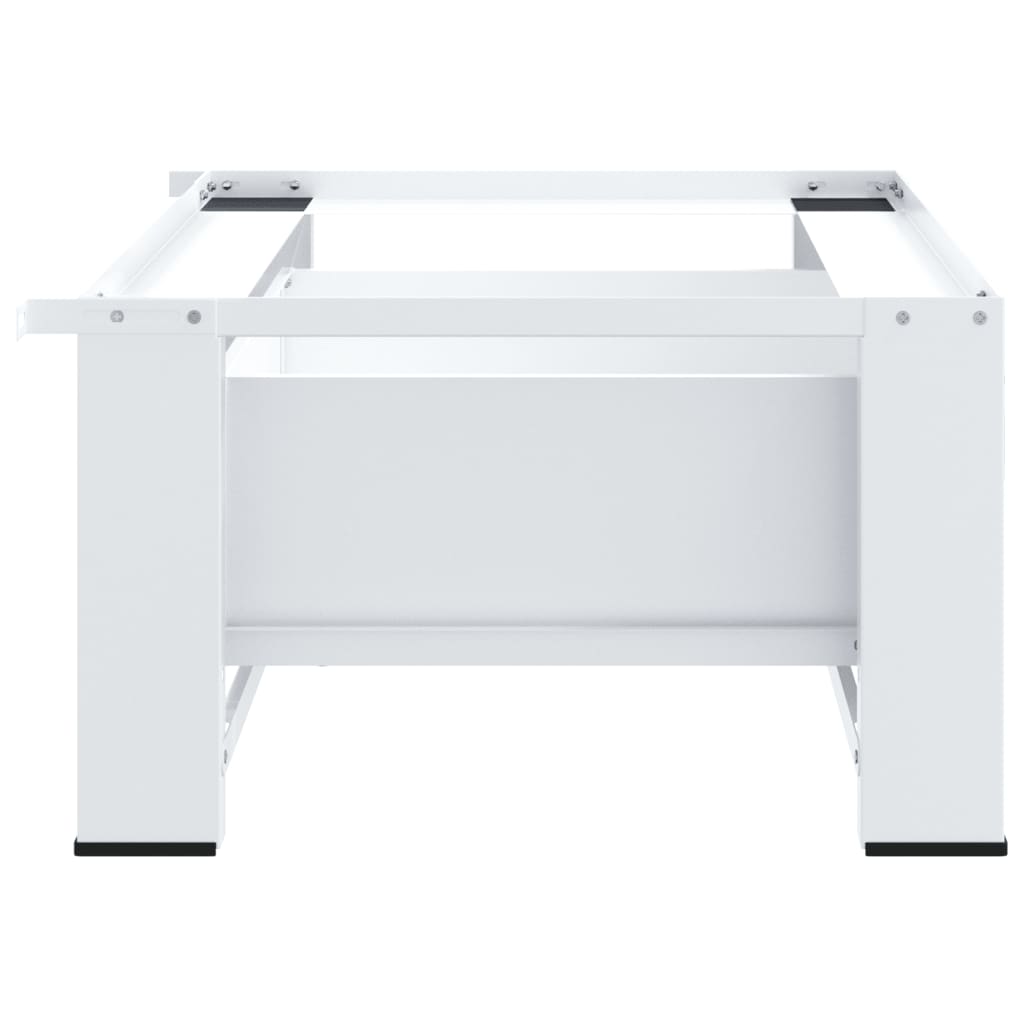 vidaXL Soporte pedestal para lavadora con cajón blanco