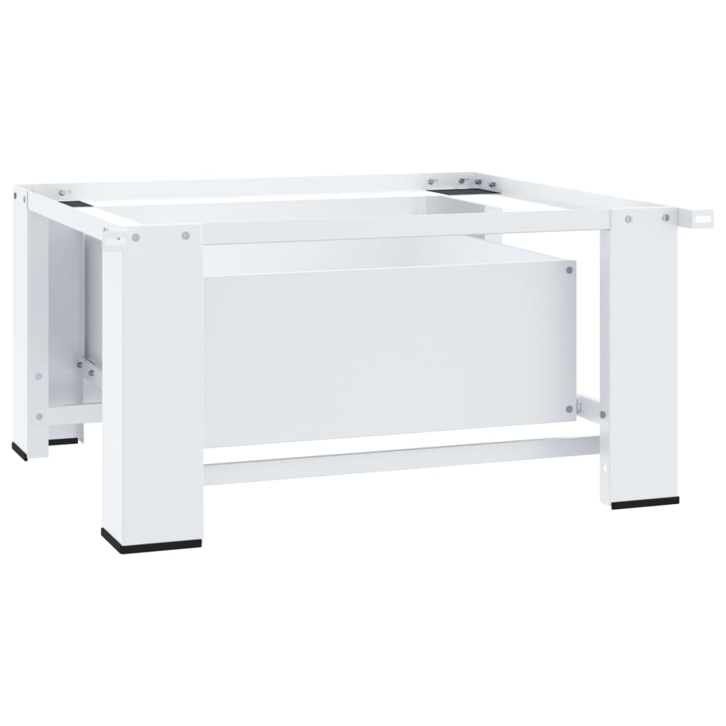 vidaXL Soporte pedestal para lavadora con cajón blanco