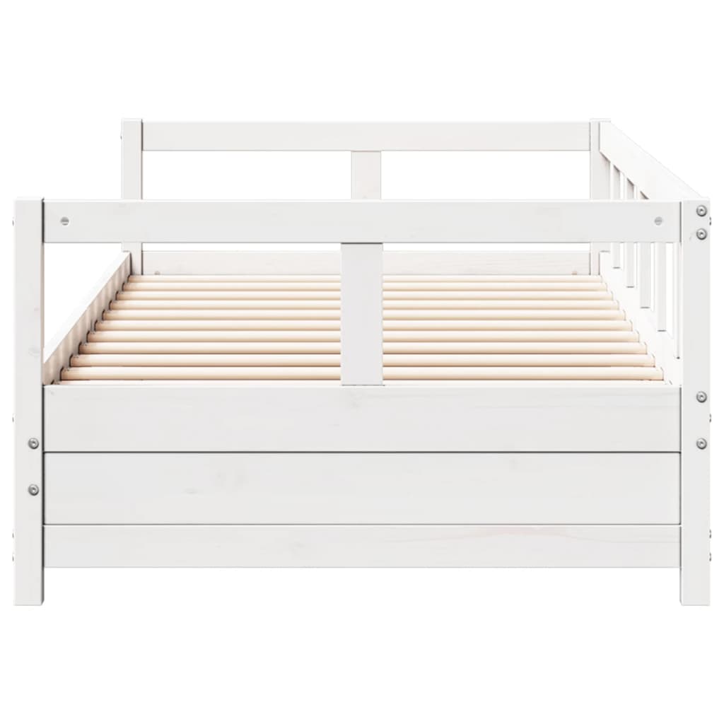 vidaXL Sofá cama sin colchón madera maciza de pino blanco 80x200 cm