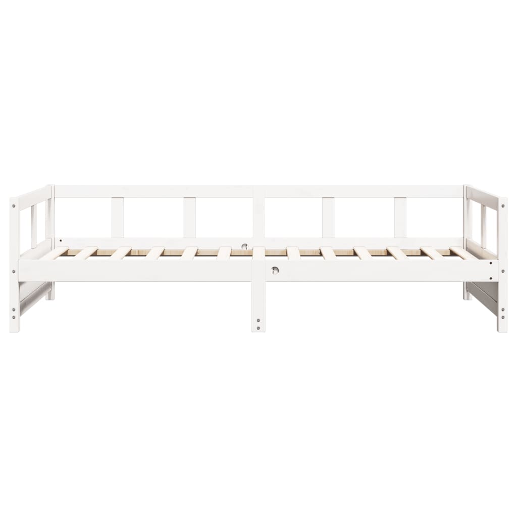 vidaXL Sofá cama sin colchón madera maciza de pino blanco 90x190 cm