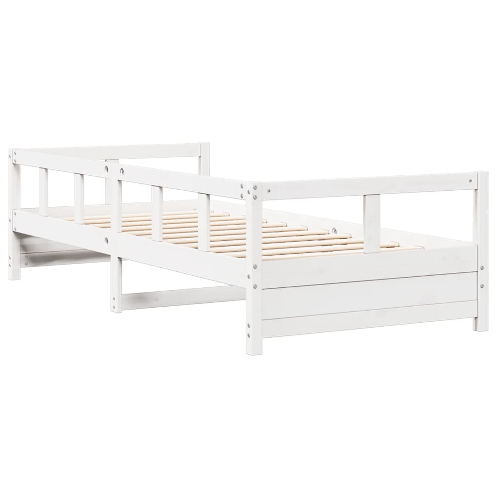 vidaXL Sofá cama sin colchón madera maciza de pino blanco 90x190 cm