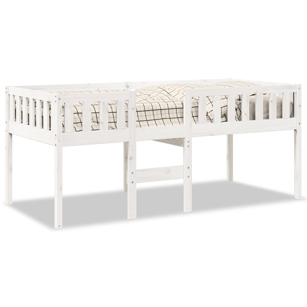 vidaXL Cama para niños sin colchón madera maciza pino blanca 80x200 cm