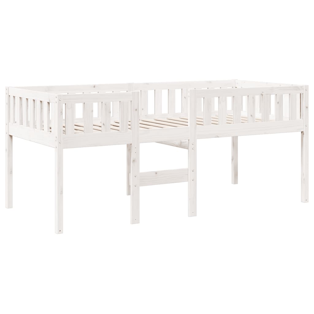 vidaXL Cama para niños sin colchón madera maciza pino blanca 80x200 cm