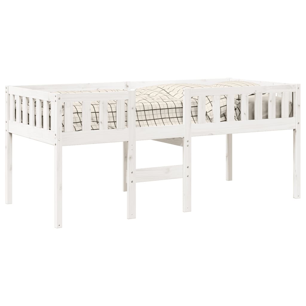 vidaXL Cama para niños sin colchón madera maciza pino blanca 80x200 cm