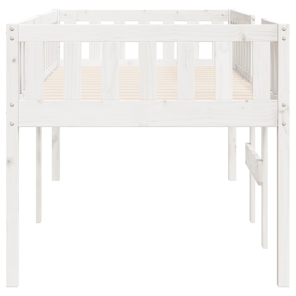 vidaXL Cama para niños sin colchón madera maciza pino blanca 80x200 cm