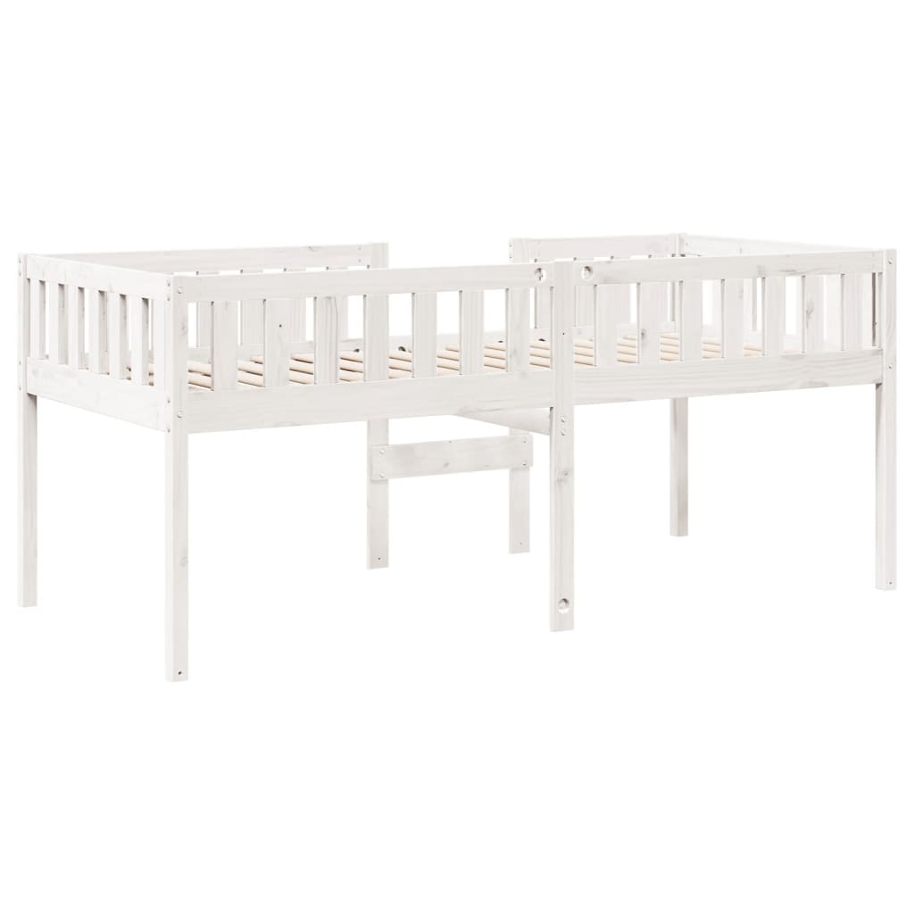 vidaXL Cama para niños sin colchón madera maciza pino blanca 80x200 cm