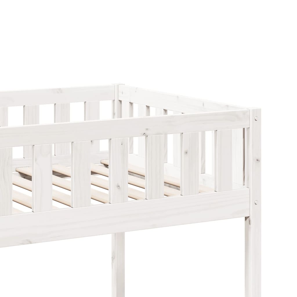 vidaXL Cama para niños sin colchón madera maciza pino blanca 80x200 cm