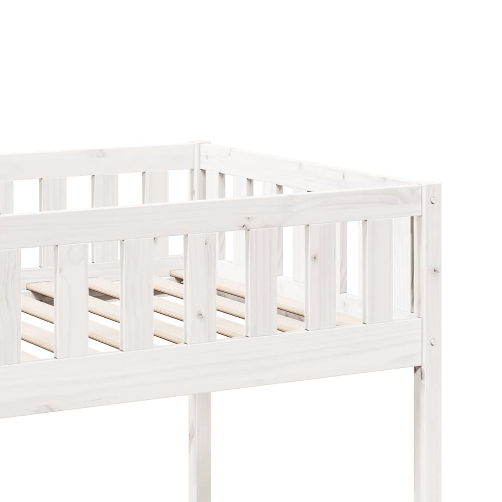 vidaXL Cama para niños sin colchón madera maciza pino blanco 90x200 cm