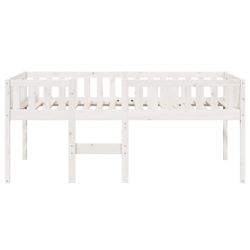 vidaXL Cama para niños sin colchón madera maciza pino blanca 90x190 cm