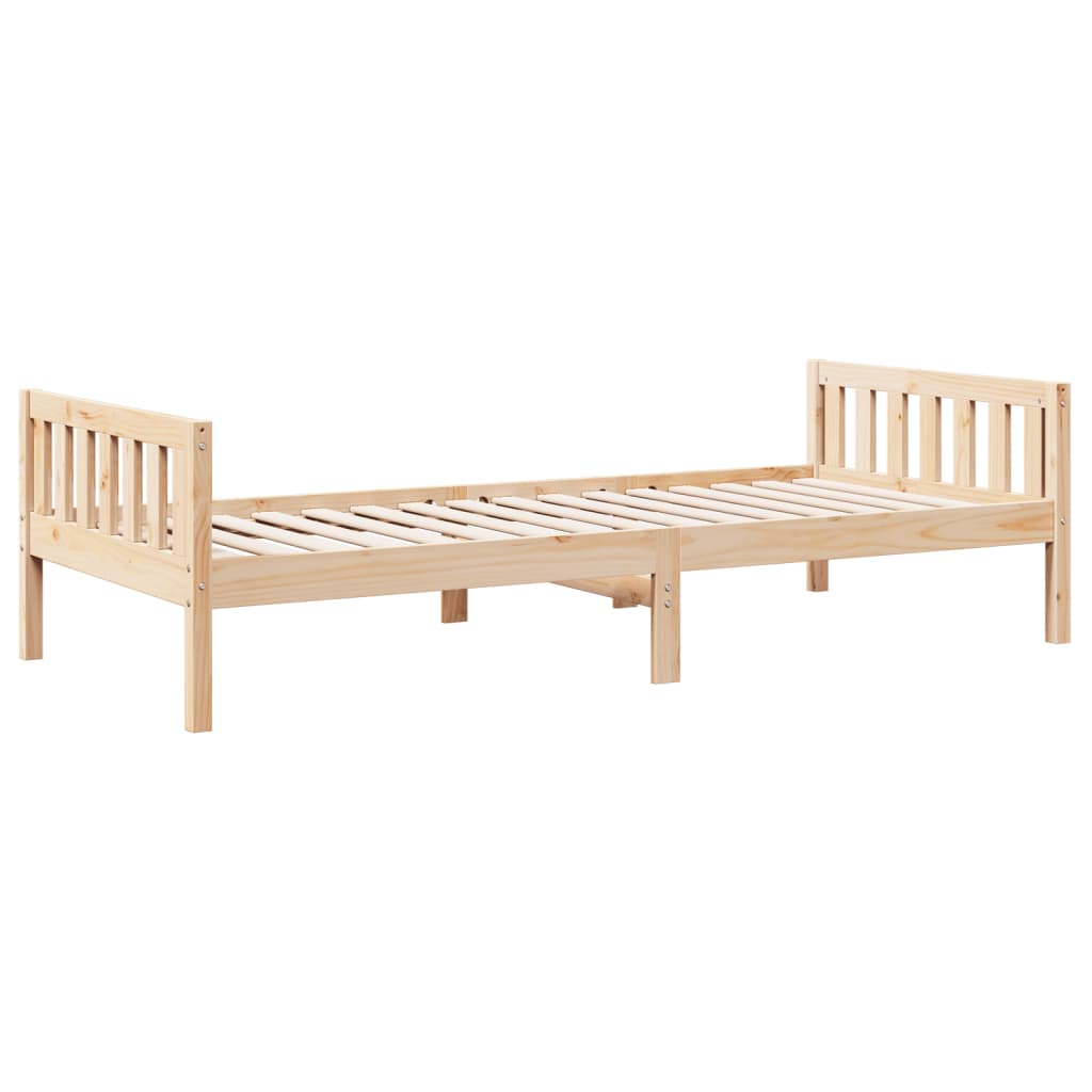 vidaXL Cama para niños sin colchón madera maciza de pino 80x200 cm