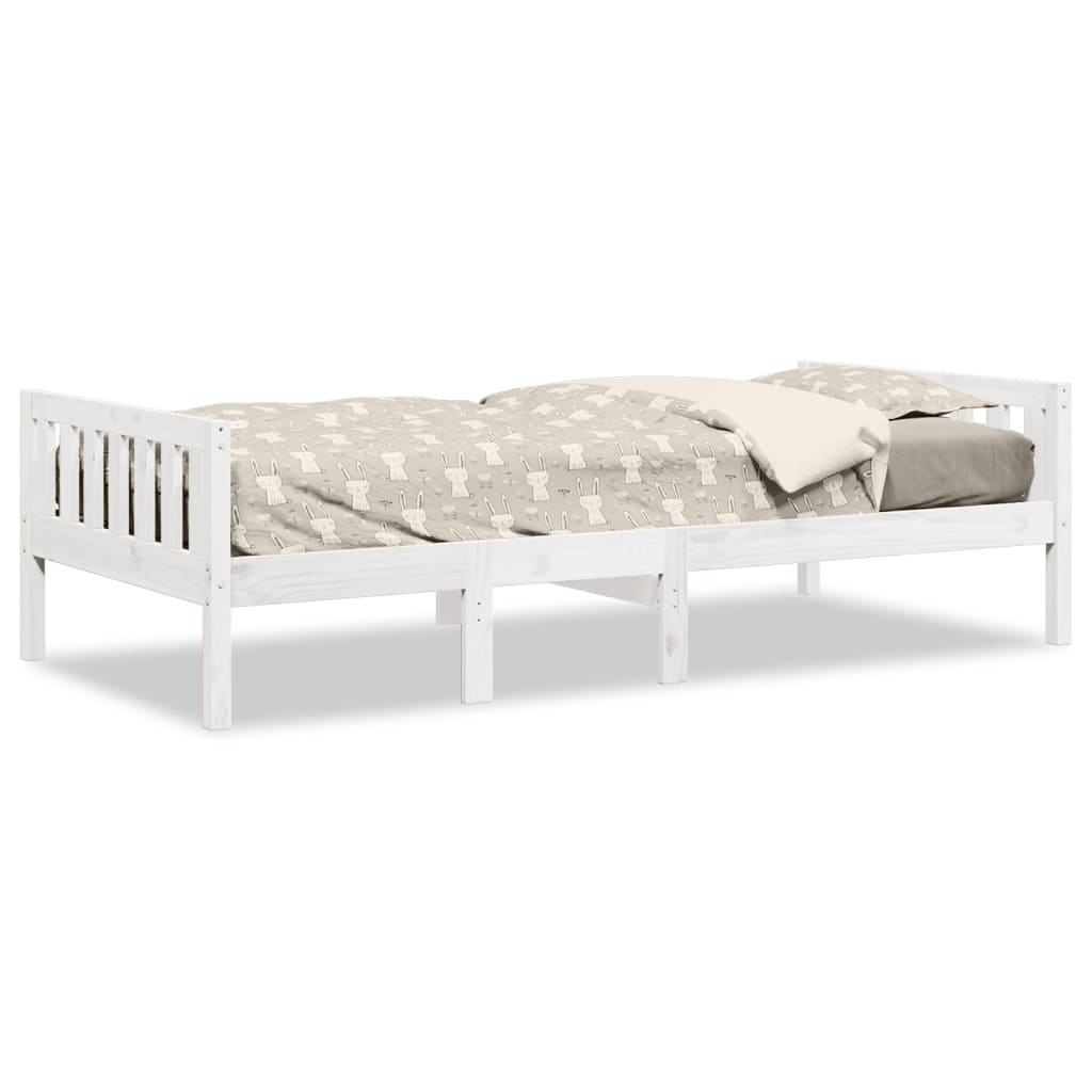 vidaXL Cama para niños sin colchón madera maciza pino blanca 80x200 cm