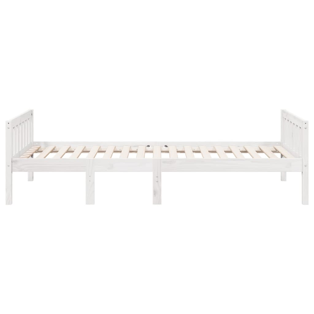 vidaXL Cama para niños sin colchón madera maciza pino blanca 80x200 cm