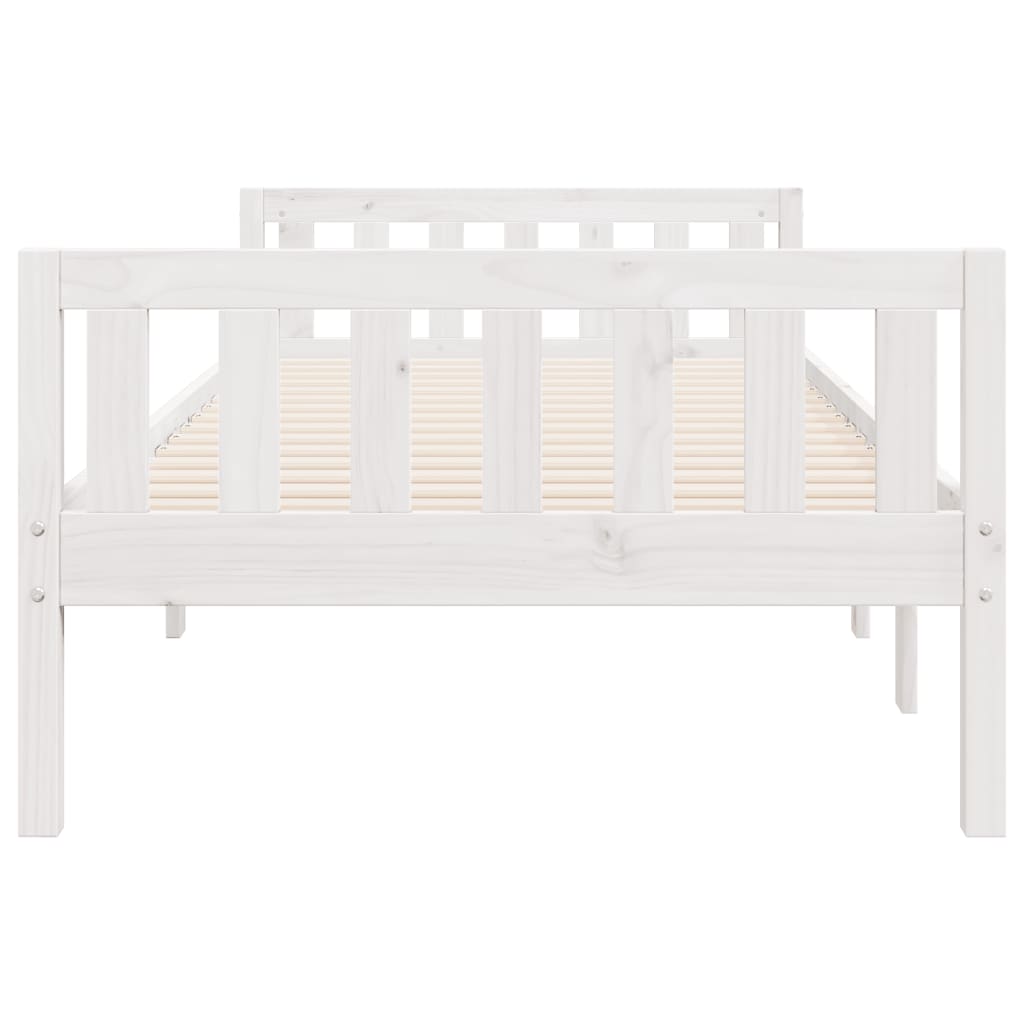 vidaXL Cama para niños sin colchón madera maciza pino blanca 80x200 cm