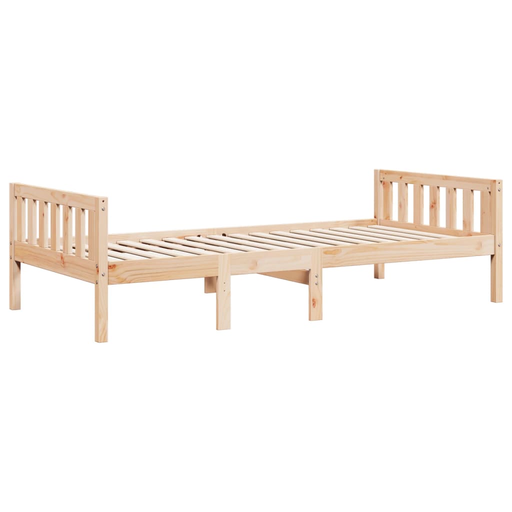 vidaXL Cama para niños sin colchón madera maciza de pino 90x200 cm