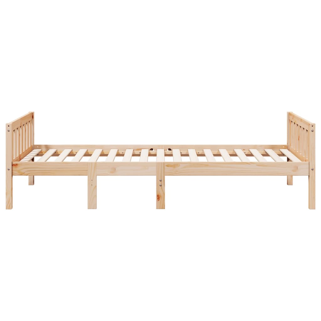 vidaXL Cama para niños sin colchón madera maciza de pino 75x190 cm