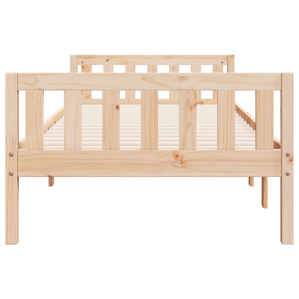 vidaXL Cama para niños sin colchón madera maciza de pino 75x190 cm