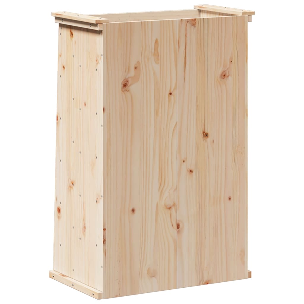 vidaXL Jardinera hierbas 6 niveles madera maciza pino 69x40x101,5 cm