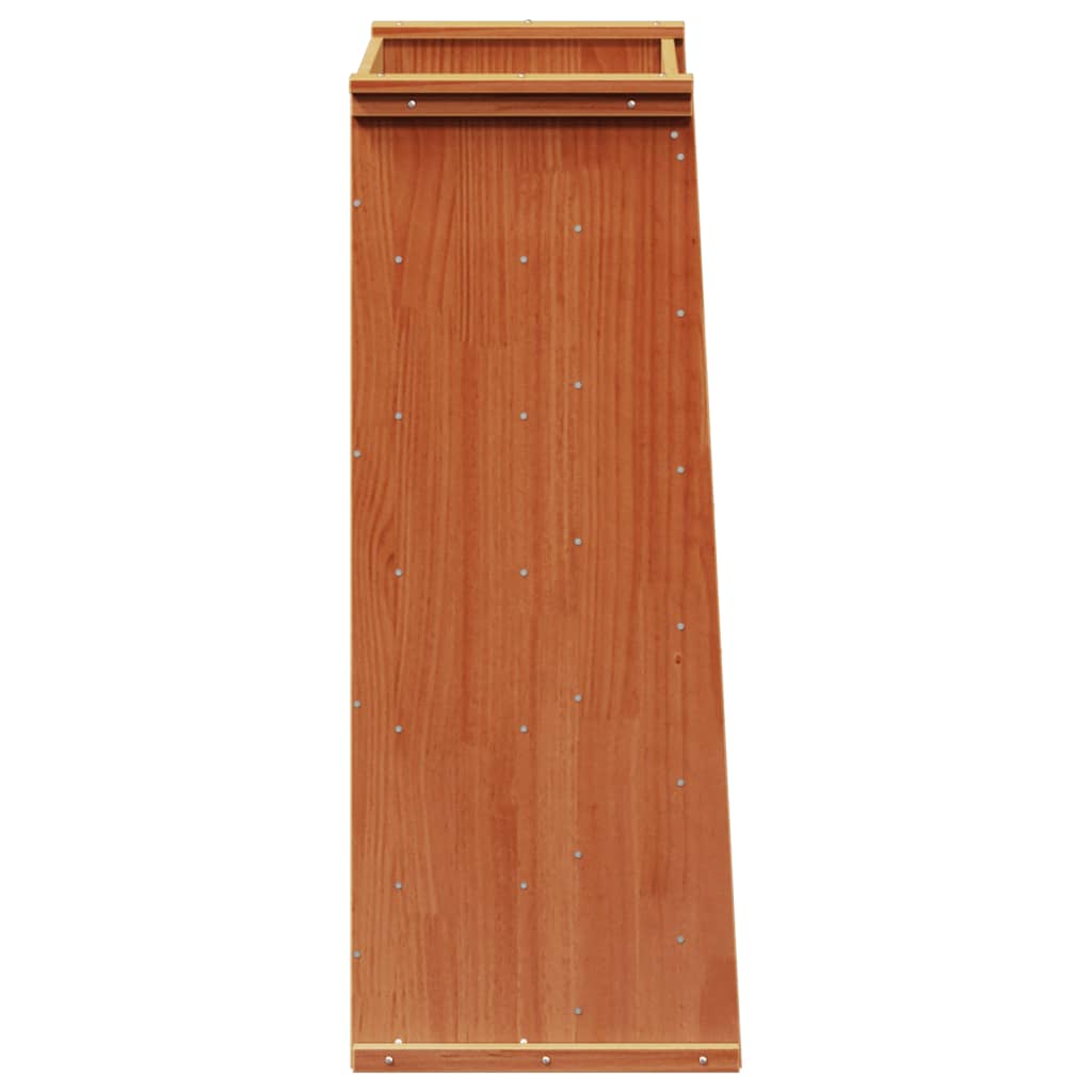 vidaXL Jardinera hierbas 6 niveles madera maciza marrón 69x40x101,5 cm