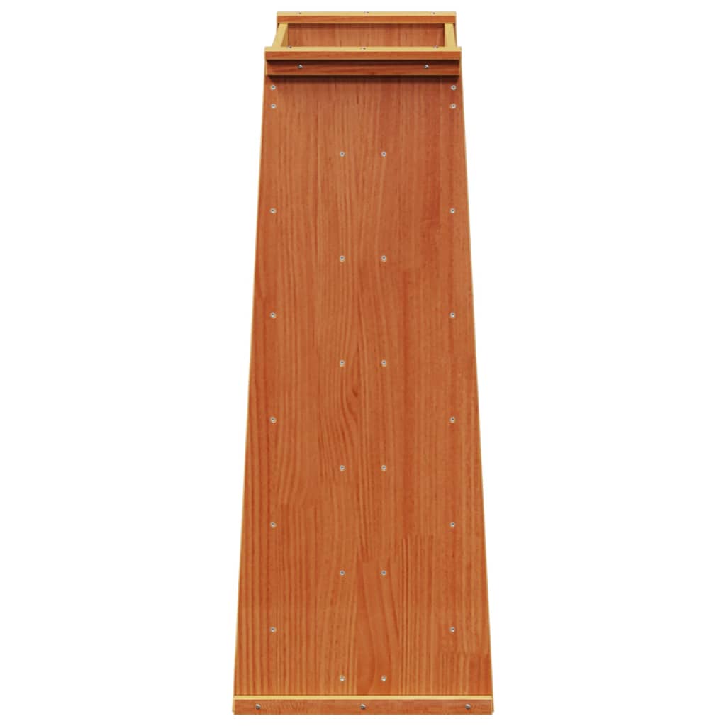 vidaXL Jardinera hierbas 6 niveles madera maciza marrón 69x40x101,5 cm