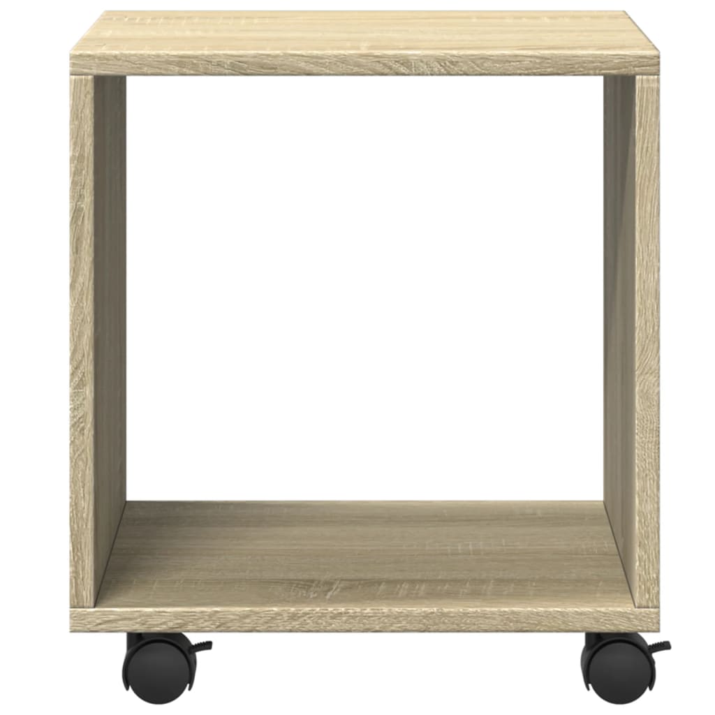 vidaXL Armario con ruedas madera ingeniería roble Sonoma 37x33x42,5 cm