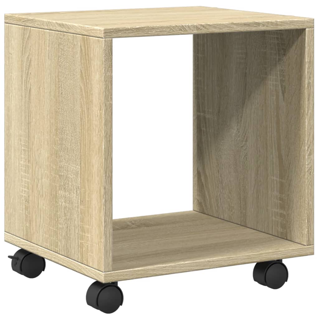 vidaXL Armario con ruedas madera ingeniería roble Sonoma 37x33x42,5 cm