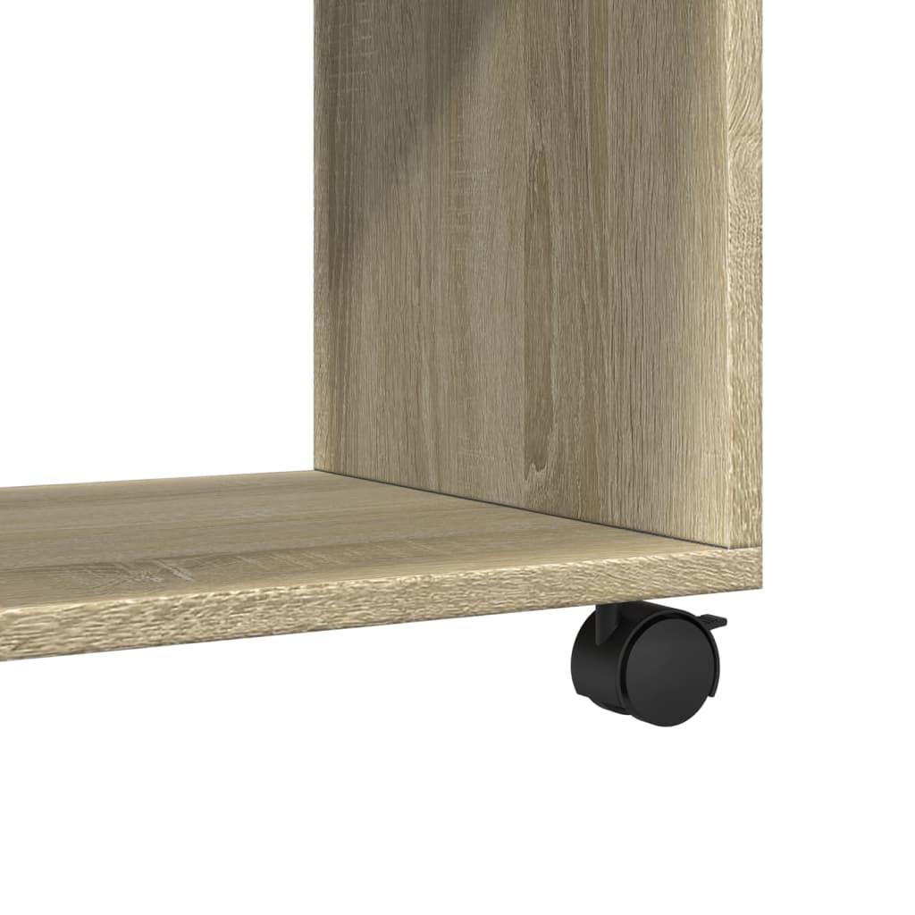 vidaXL Armario con ruedas madera ingeniería roble Sonoma 37x33x42,5 cm