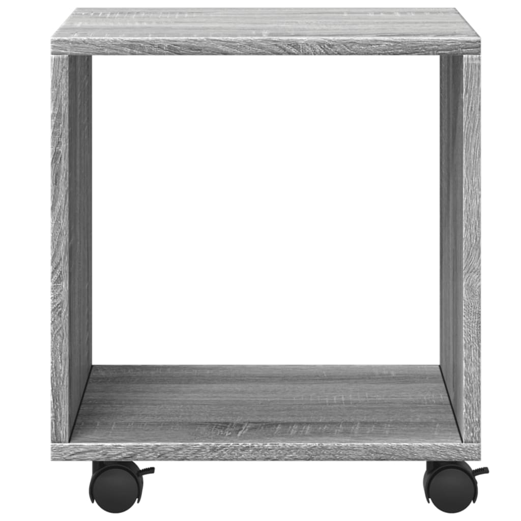 vidaXL Armario con ruedas madera ingeniería gris Sonoma 37x33x42,5 cm