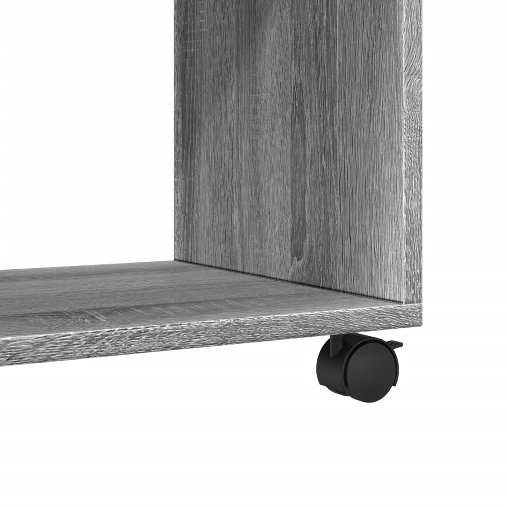 vidaXL Armario con ruedas madera ingeniería gris Sonoma 37x33x42,5 cm