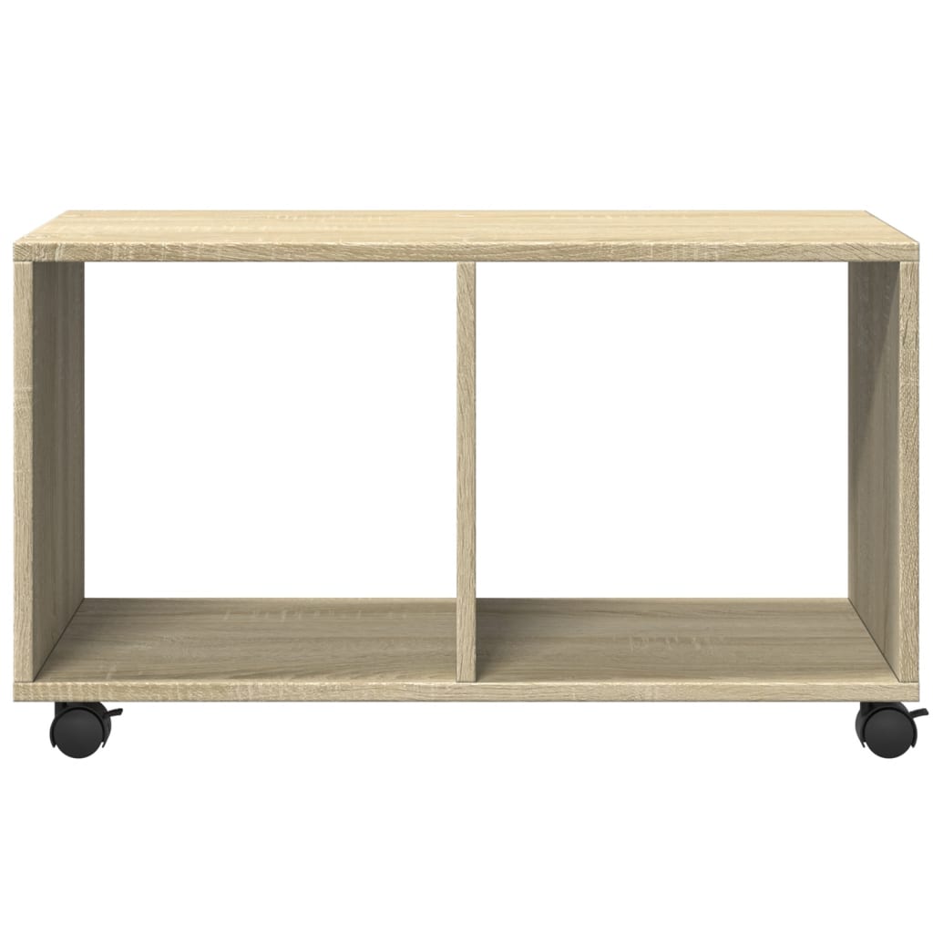 vidaXL Armario con ruedas madera ingeniería roble Sonoma 72x33x42,5 cm